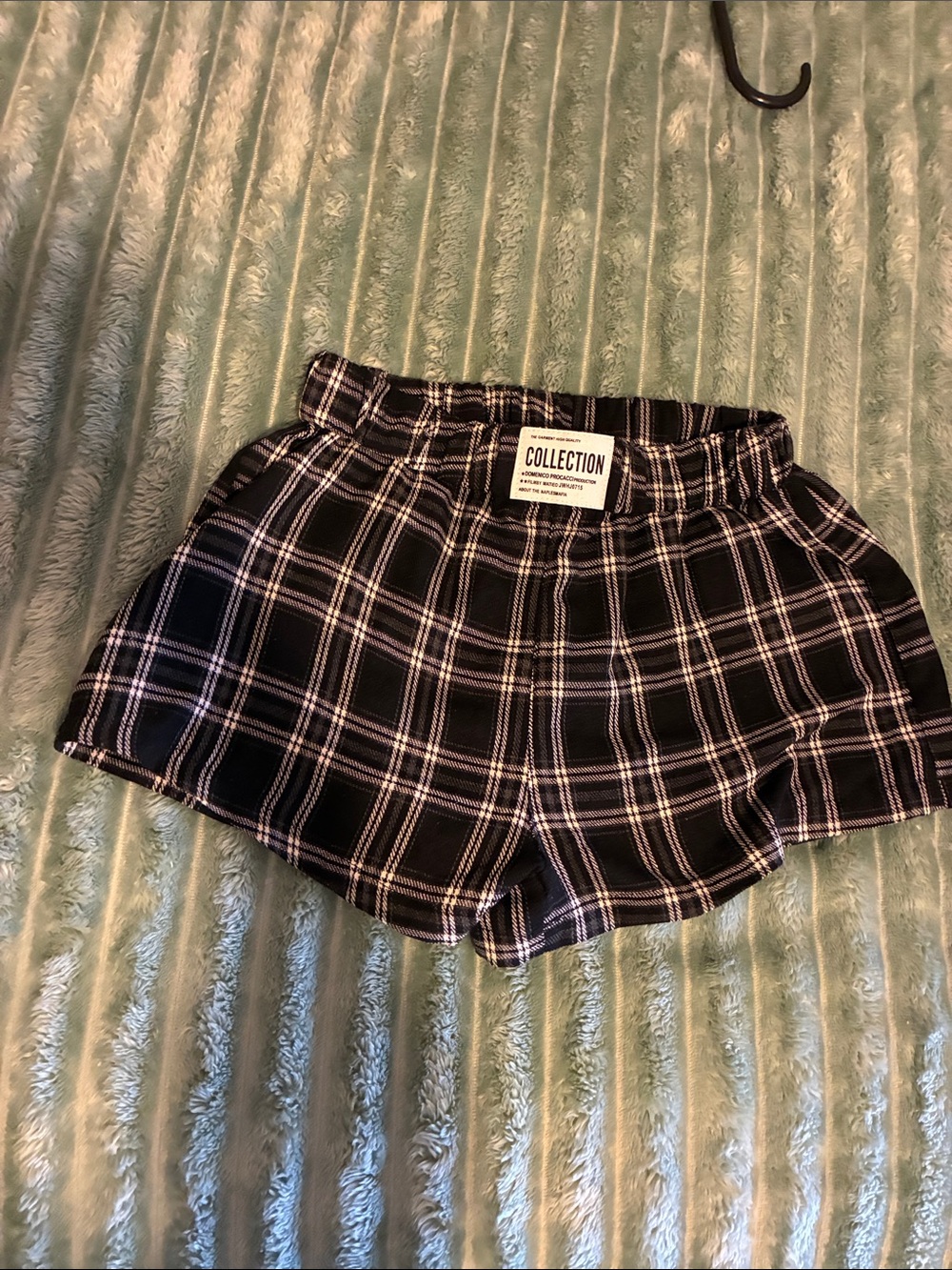 Collection B High-Waist Plaid Shorts - sleep shorts